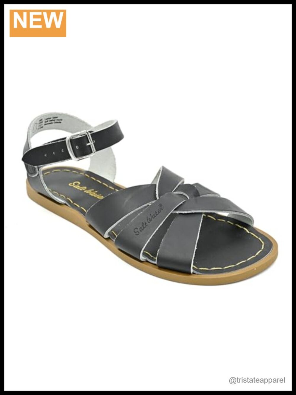 Salt Water Original Leather Sandals Buckle Ankle Strap Waterproof Washable